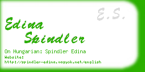 edina spindler business card